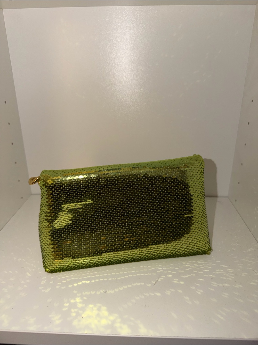 Tom Ford Green Sequin Clutch with Gold Chain - Picture 2 of 2